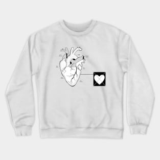 Anatomical Heart Valentine's Crewneck Sweatshirt